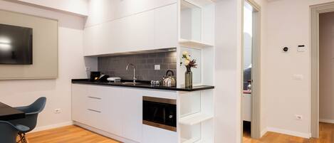 Superior-lejlighed - udsigt til gårdsplads | Opholdsområde