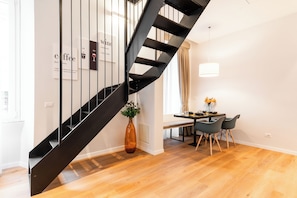 Loft, vue ville | Coin séjour