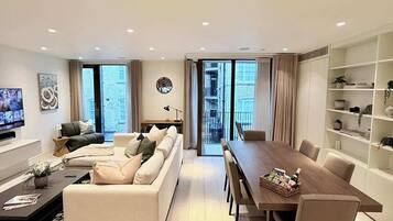 TV, foosball, stereo, offices