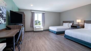 Oda, 2 Büyük (Queen) Boy Yatak, Engellilere Uygun, Sigara İçilmez | Masa, ücretsiz kablosuz İnternet, çarşaf takımı