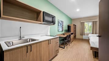 Suite, 2 Queen Beds, Non Smoking | Desk, free WiFi, bed sheets