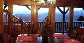 Cabin, Multiple Beds, Hot Tub, Mountain View (Heavenly Sunrise) | Dining