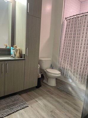 Towels, soap, toilet paper