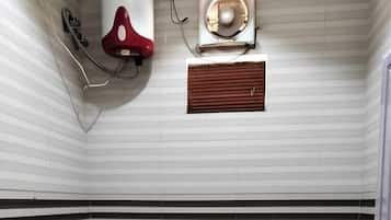 Economy Double Room, Balcony | Bathroom | Shower, soap, shampoo