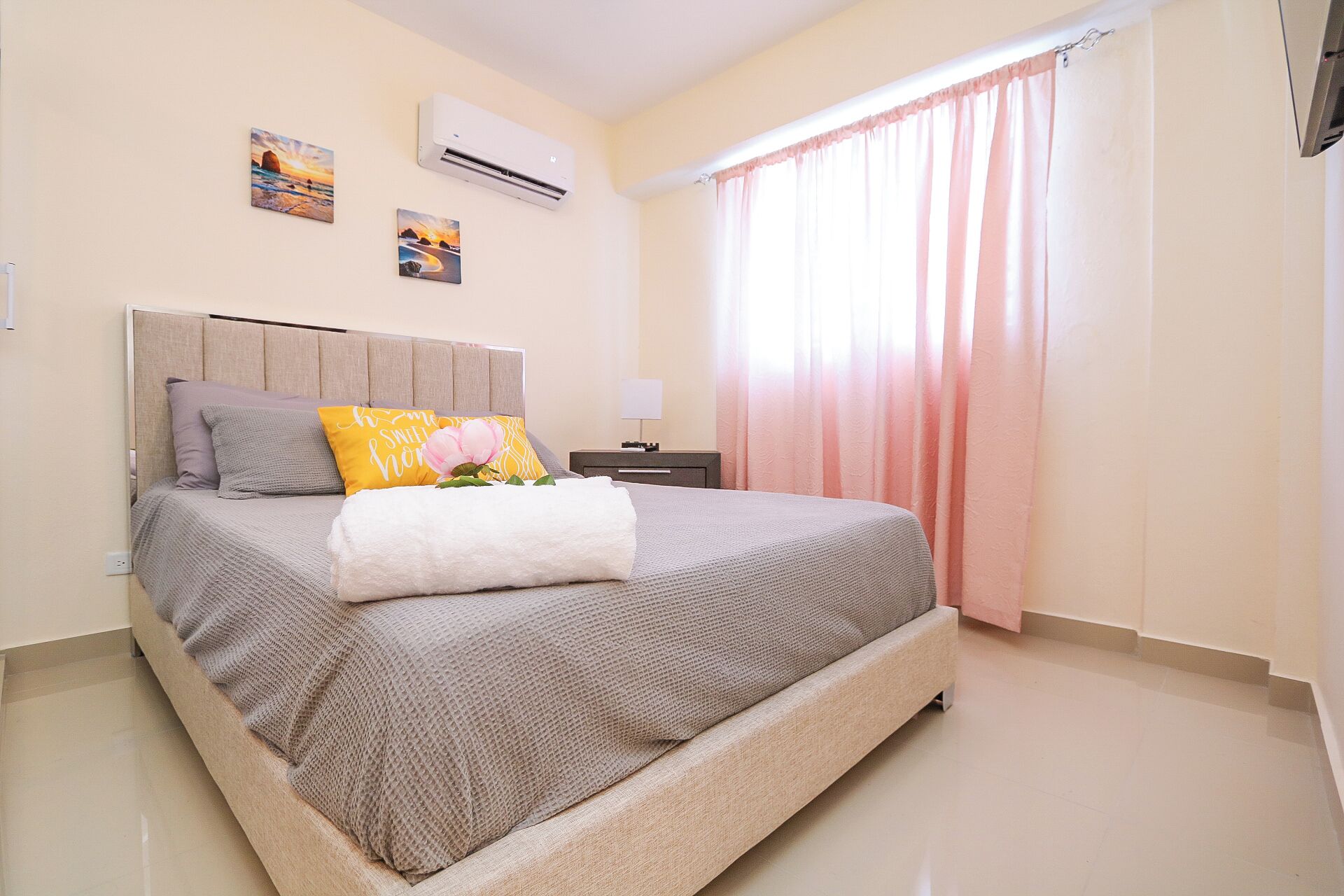2 bedrooms, in-room safe, iron/ironing board, travel cot
