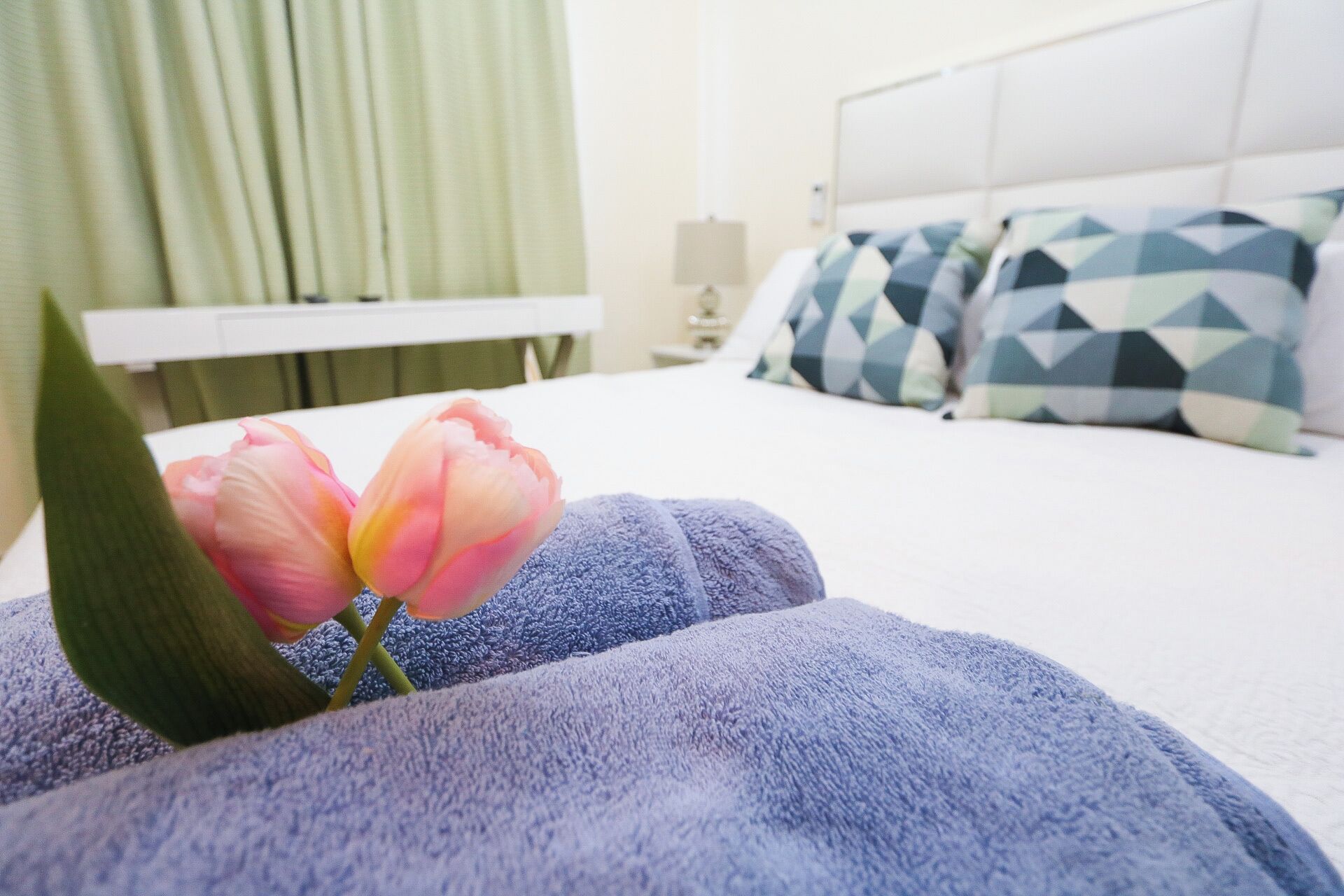 2 chambres, coffres-forts dans les chambres, fer et planche à repasser