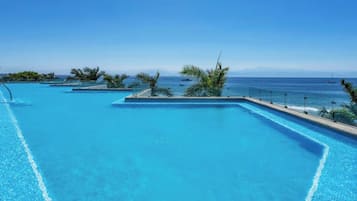 Piscine extérieure, piscine chauffée