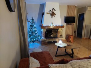 TV, fireplace, books - *NEW MOUNTAIN HOUSE IN CAZARILH HAUTES-PYRÉNÉES Barousse Valley (Cazarilh)
