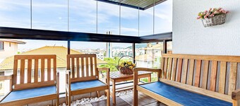 Apt w Balcony and Barbecue 260m Praia Brava Coi302