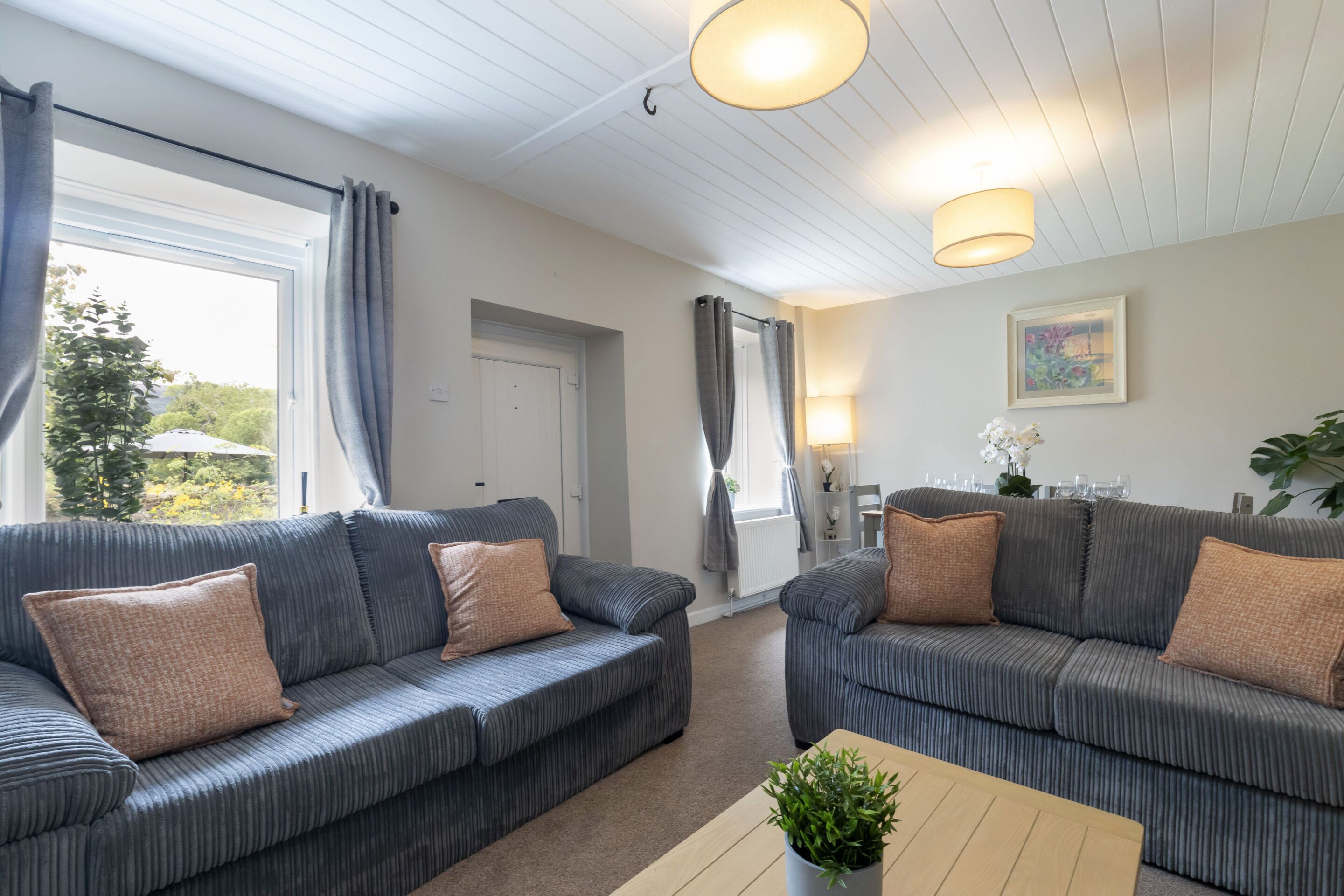 Télévision, cheminée