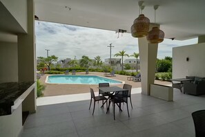 Outdoor dining - Sunset Brightness in a 1Bdrm Apt. in Punta Cana (Punta Cana)