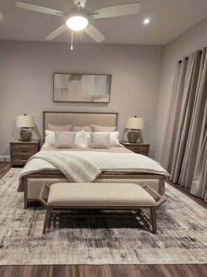 6 habitaciones, tabla de planchar con plancha, wifi y ropa de cama 