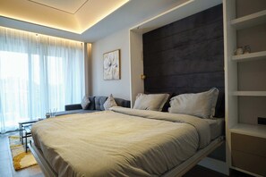 1 bedroom, iron/ironing board, Internet, bed sheets