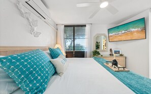 1 室のベッドルーム、セーフティボックス (室内)、デスク、アイロン / アイロン台