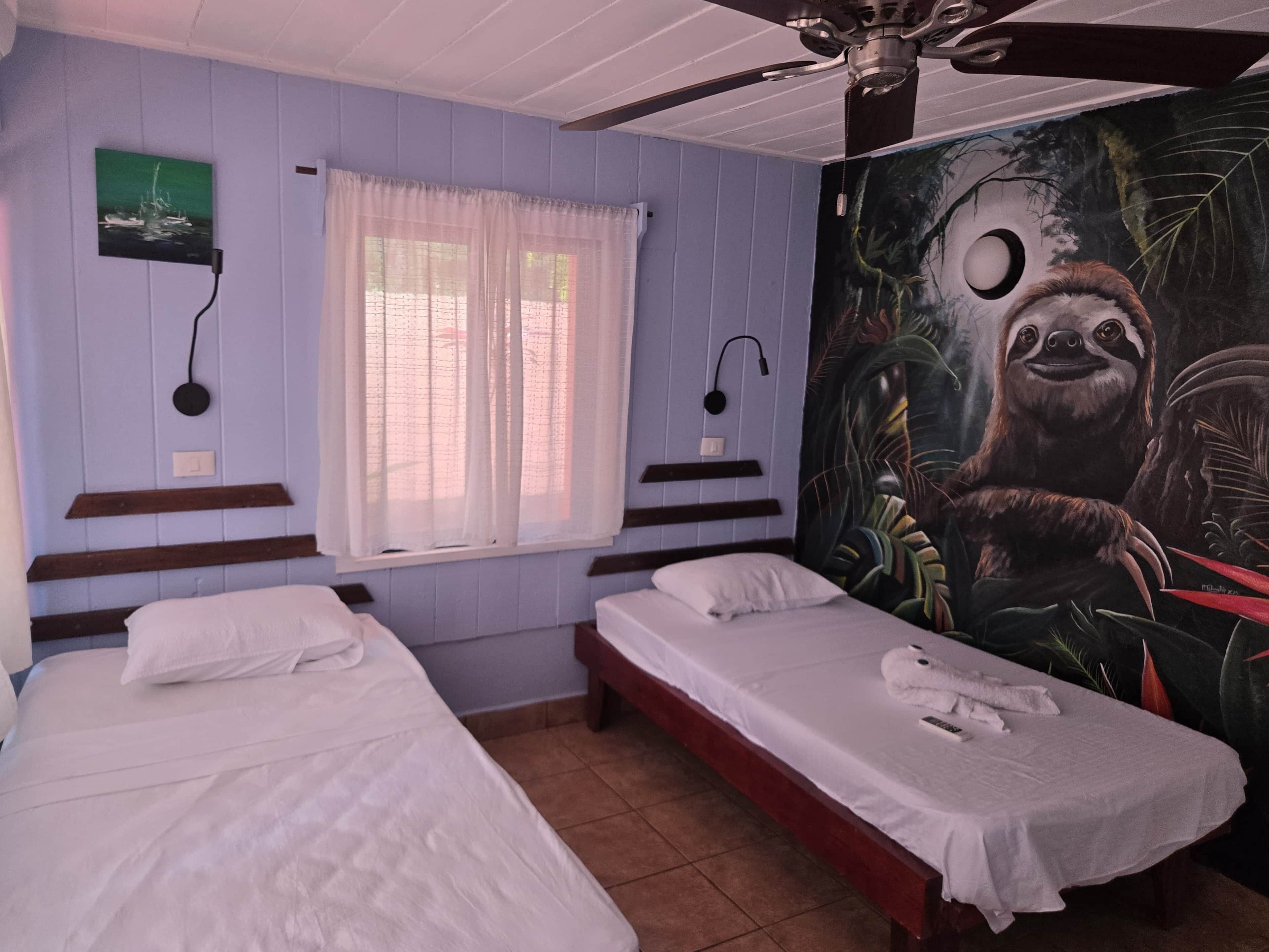 1 slaapkamer, een bureau, gratis wifi, beddengoed