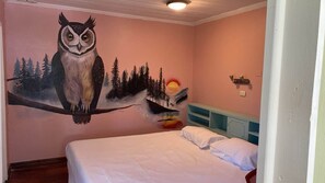 1 bedroom, desk, free WiFi, bed sheets - Owl Room at Jane's Beach Resort (Chacarita)