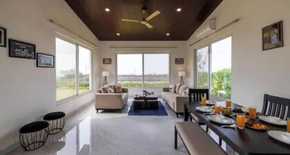 3 BHK Calmhouse w Pond View