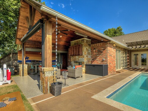 Amazing family home with AC, heated year-round pool, hot tub, game room and more