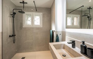 Shower, hair dryer