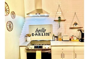 Microwave, oven, stovetop, dishwasher
