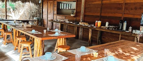 Free daily buffet breakfast