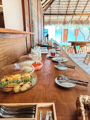 Free daily buffet breakfast