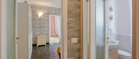 Shower, hair dryer