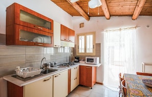 Coffee/tea maker, fridge, microwave, stovetop