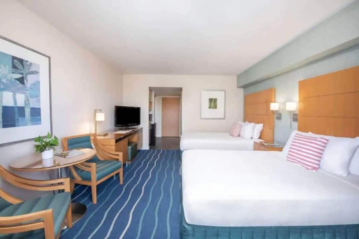 In-room safe, desk, laptop workspace, iron/ironing board