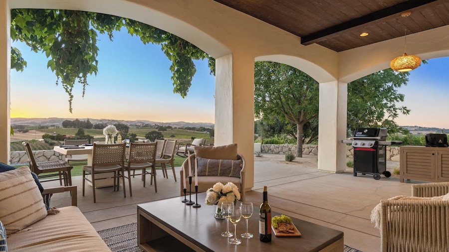 Wine Country Escape w/ Views + Wine Cellar & Gym Caterina Dusi Vineyard by Avantstay