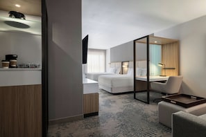 Suite, 2 Queen Beds | Living area