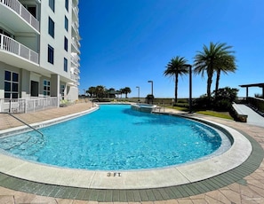 Indoor pool - Beautiful Spanish Key #101 | Steps from Flora Bama | Oceanfront Condo | My Beach Getaways (Pensacola)