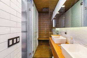 Shower, hair dryer - Rooftop Depa (Zapopan)