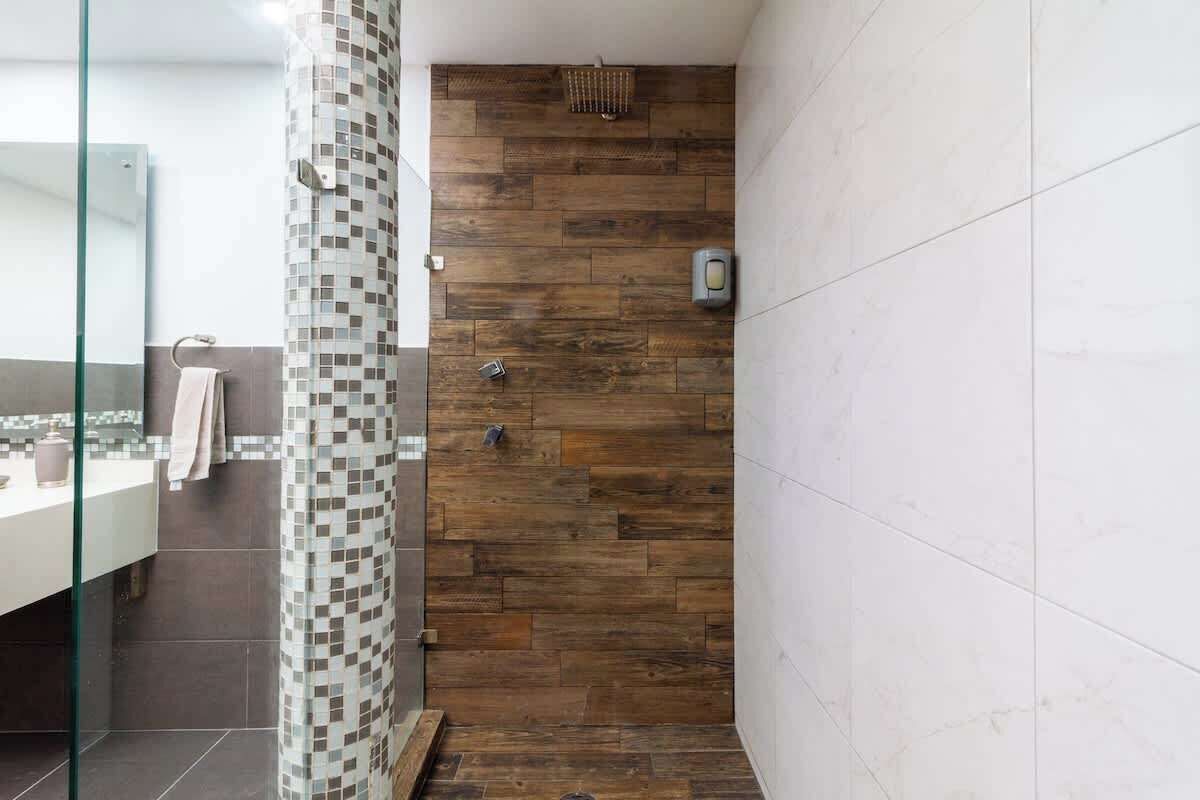 Shower, hair dryer