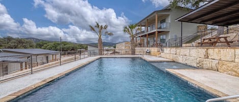 A heated pool