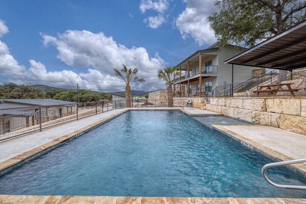 A heated pool