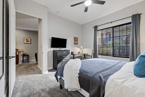 1 bedroom, iron/ironing board, travel crib, WiFi