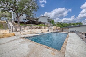 A heated pool