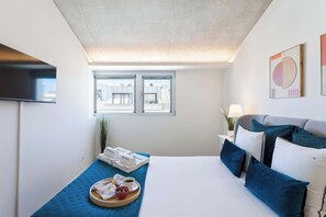 2 makuuhuonetta, silitysrauta/-lauta, vauvan matkasänky, ilmainen Wi-Fi