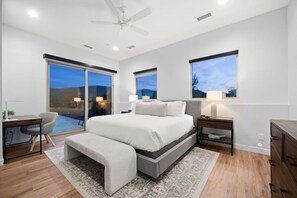 4 bedrooms, desk, iron/ironing board, WiFi