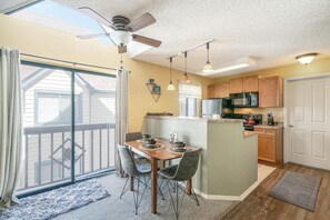 Fridge, microwave, oven, stovetop - Denver Tech Center Apt! Fast WiFi & Free Parking! (Greenwood Village)