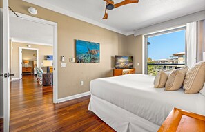 2 bedrooms, iron/ironing board, free WiFi, bed sheets - Maui Resort Rentals: Hokulani 605 – Premier 6th-Floor Oceanview Penthouse | Closest 2BR Column to the Ocean! (Lahaina)