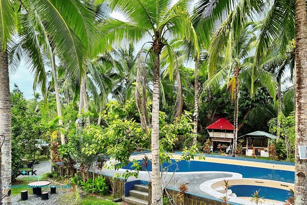 Family Duplex, Balcony, Pool View | Teres/patio