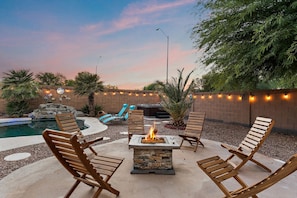 Terrace/patio - Reset  Rally  Heated Pool  Hot Tub  Firepit (Casa Grande)