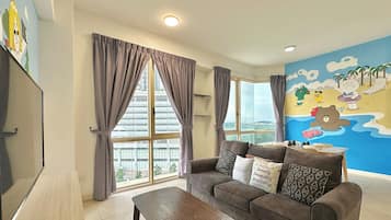 Apartament Comfort, 1 llit de matrimoni, no fumadors, bany privat | Sala d'estar