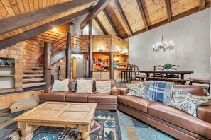 TV, fireplace, offices