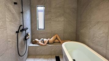 Hair dryer, towels