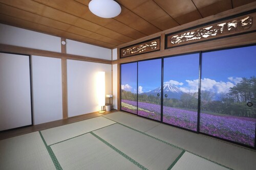 Infusing Japanese art into the accommodation  Spectacular rooftop views  Samurai Hotel Mount Fuji / Fujiyoshida Yamanashi