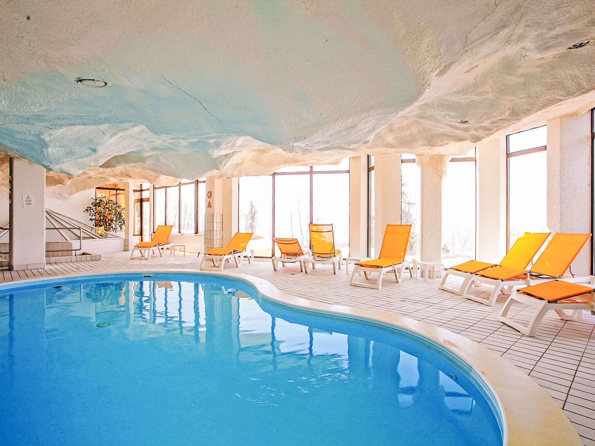 Indoor pool, a heated pool