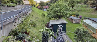 Ferienhaus mit Balkon & Garten im Thüringer Wald